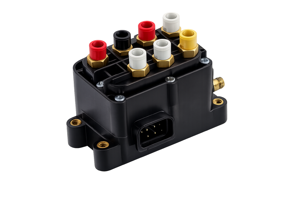 Air suspension valve block for luxury vehicle air suspension services Pretori